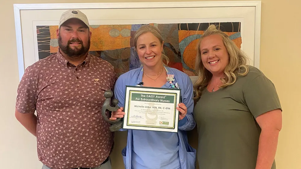 Methodist Women's Hospital's Michelle Linbo honored with The DAISY Award