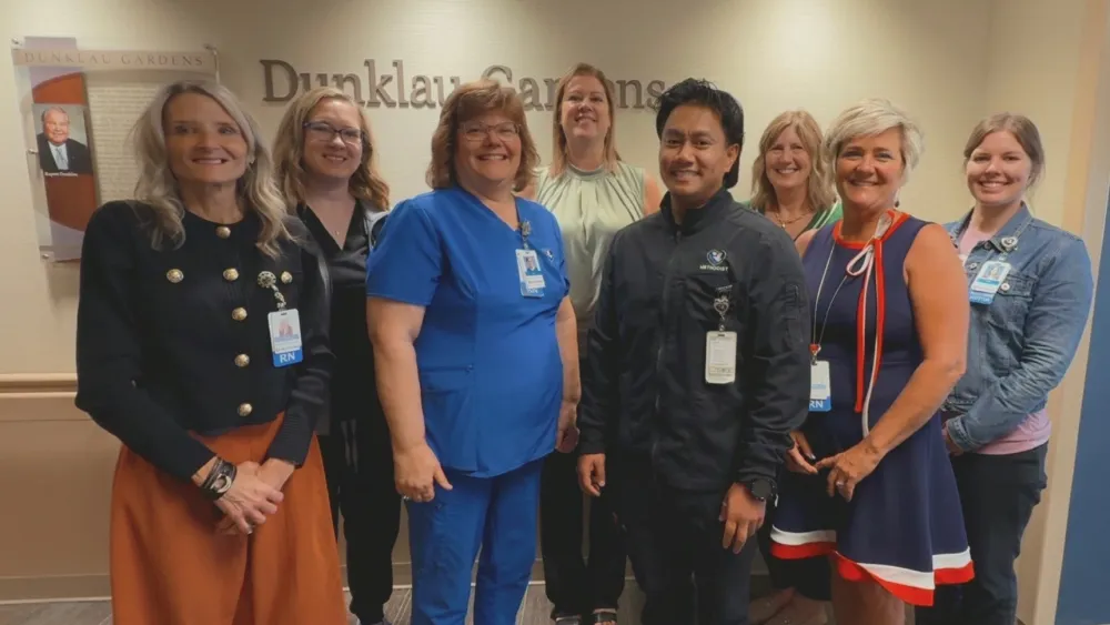 Dunklau Gardens group photo for Stroke Rehab certification