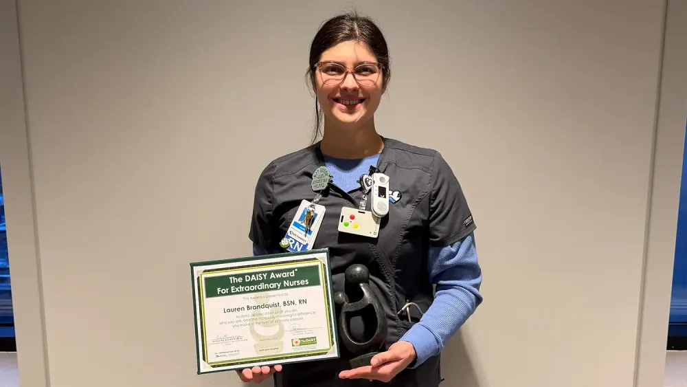 Methodist Hospital’s Lauren Brandquist honored with The DAISY Award