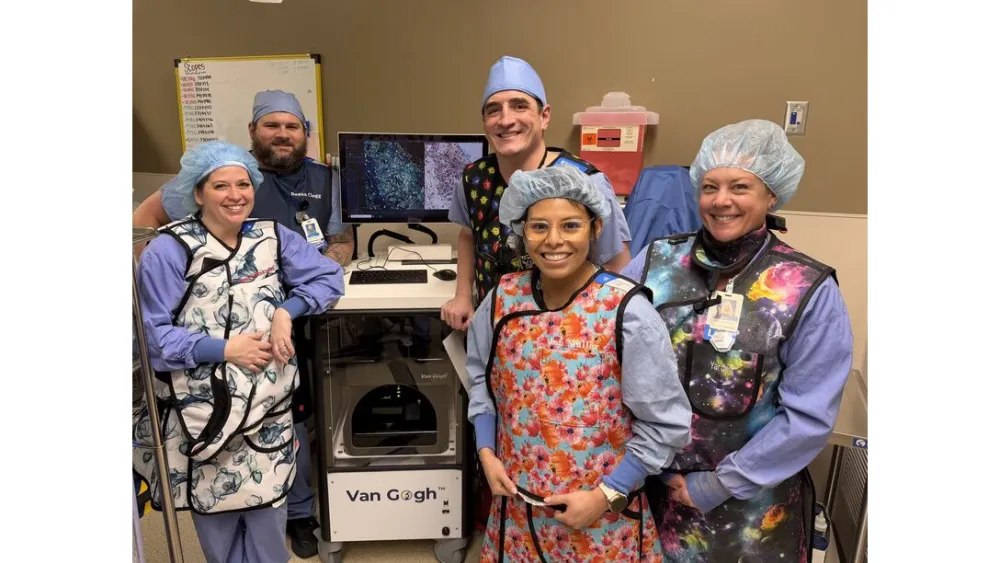 Dr. Wells and Van Gogh Microscope