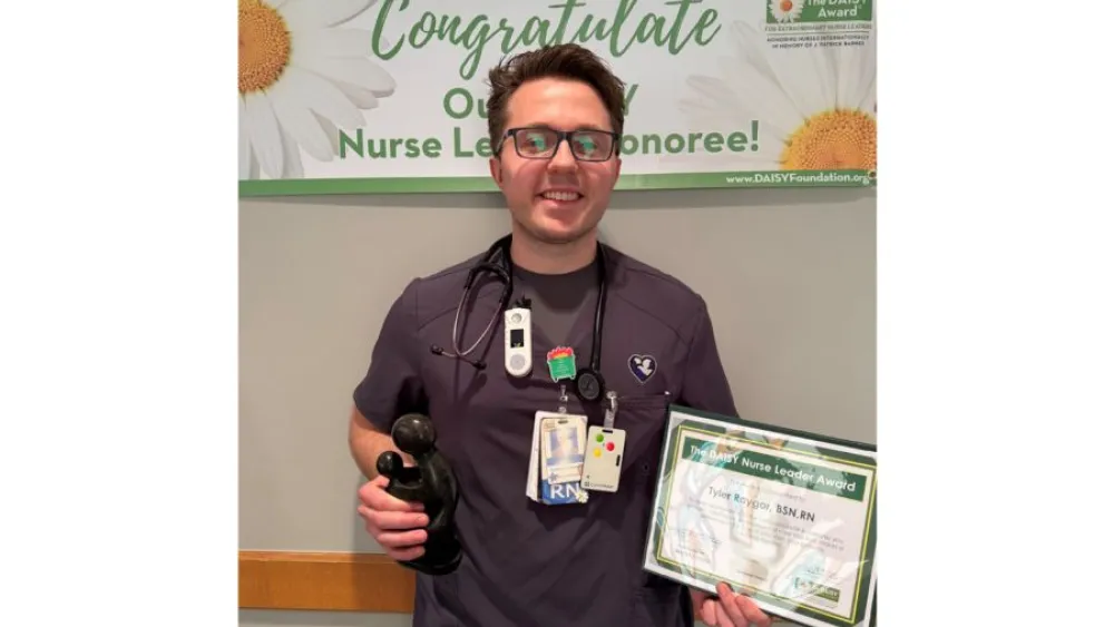 Methodist Hospital's Tyler Raygor honored with The DAISY Nurse Leader Award