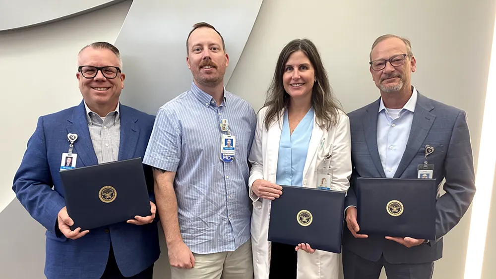Dr. James Tiehen Patriot Award presentation
