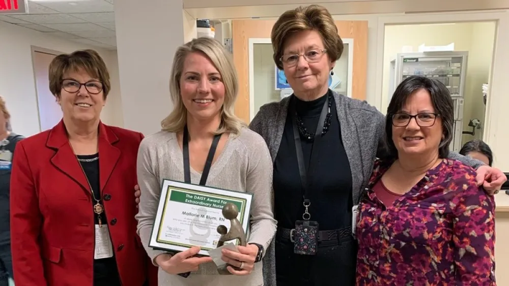 Image for post: 'Mallorie Saved My Son's Life': Jennie Edmundson Nurse Honored for Work in Behavioral Health Unit