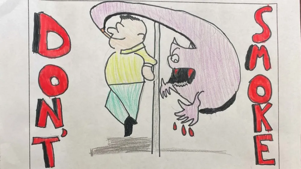 Image for post: Students Show Commitment to Healthy Living Through 'No Tobacco Challenge' Artwork Contest
