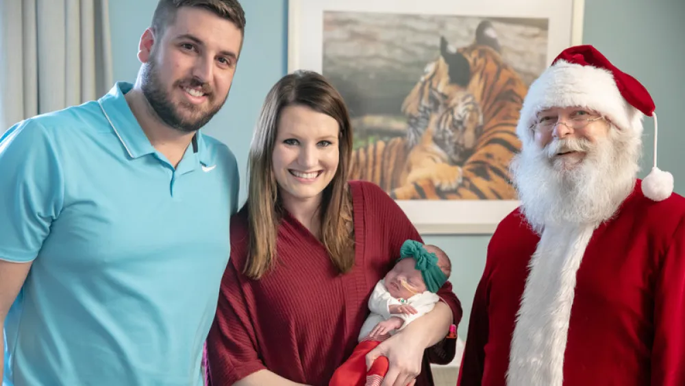 Image for post: A Very NICU Christmas With a Visit From Santa