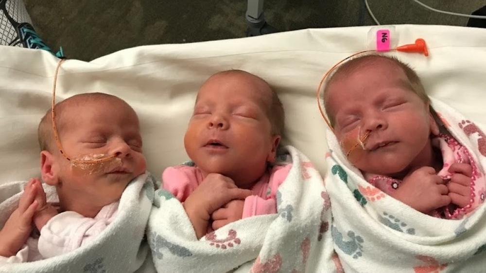 Image for post: Identical Triplets Born at Methodist Women's Hospital, 3 Years Later: 'A Blessing That They Have Each Other'