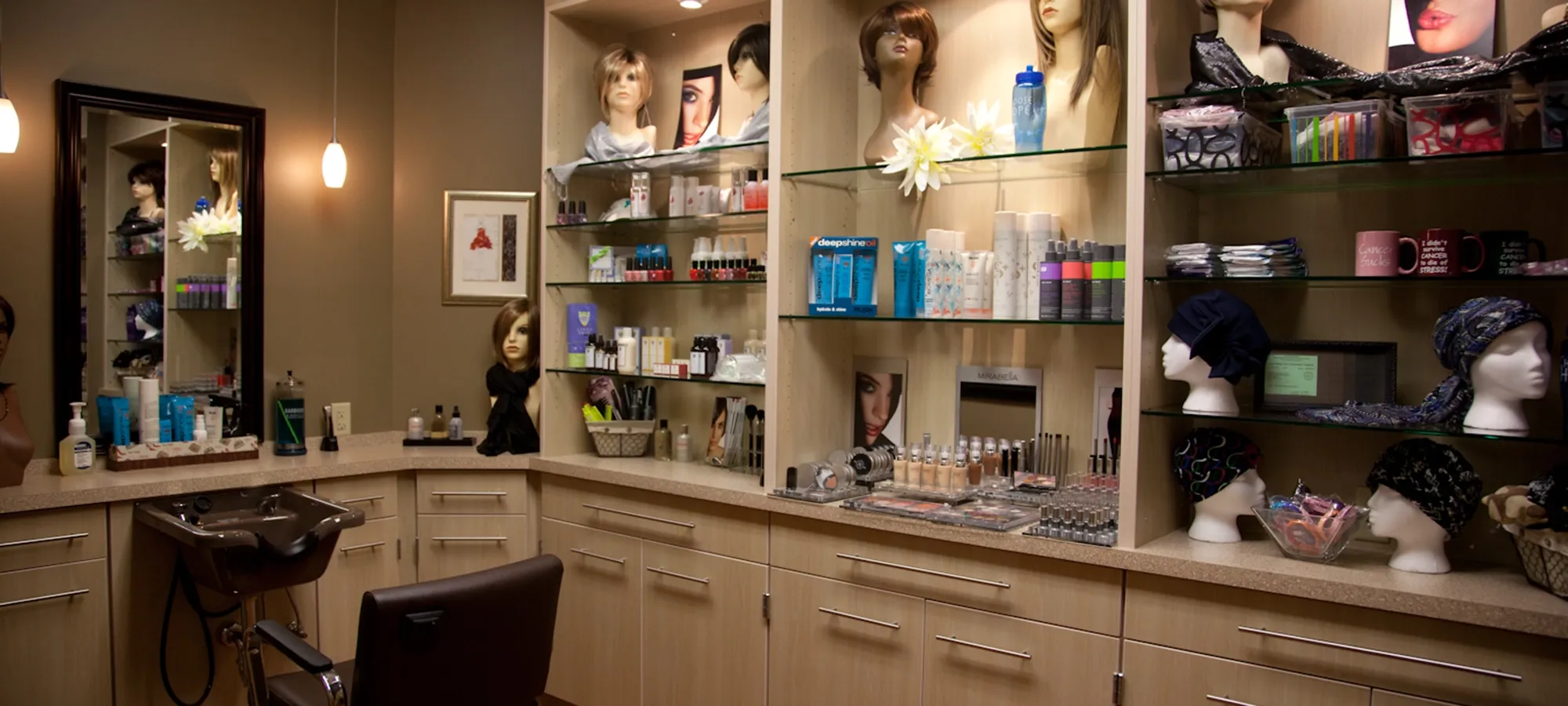 Photo of the Inner Beauty Salon at Methodist Estabrook Cancer Center in Omaha, NE.