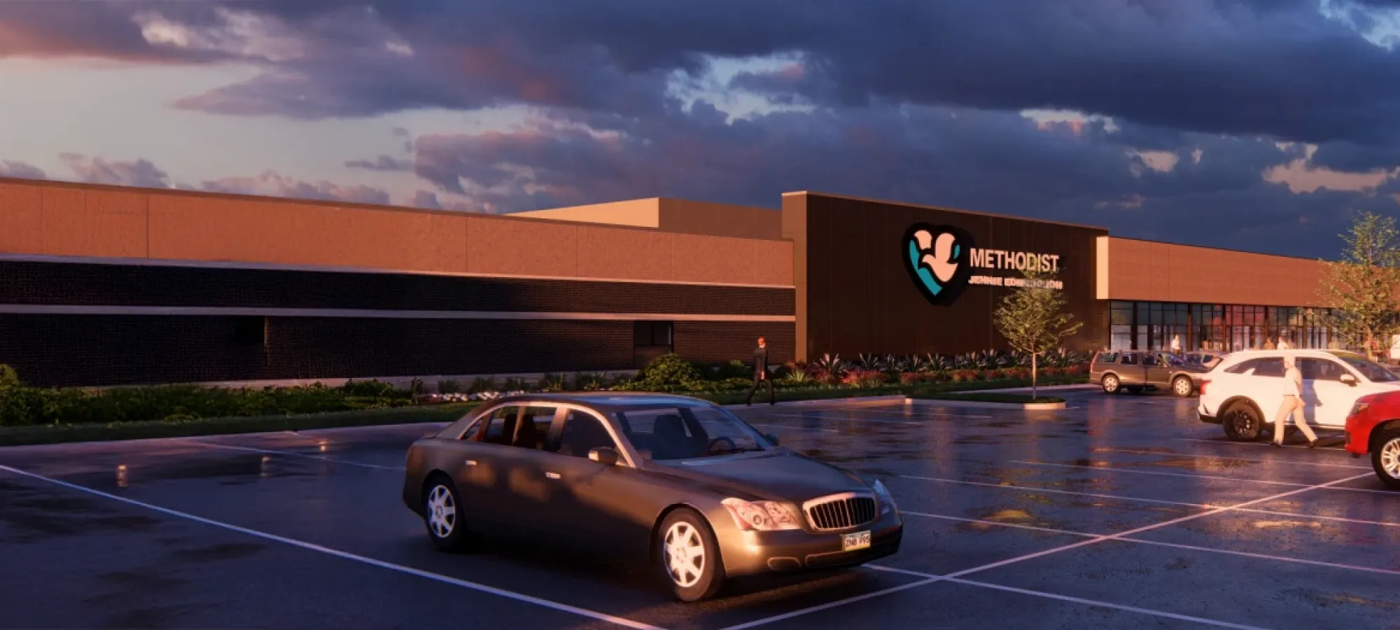 Rendering of Methodist Jennie Edmundson Behavioral Health hospital
