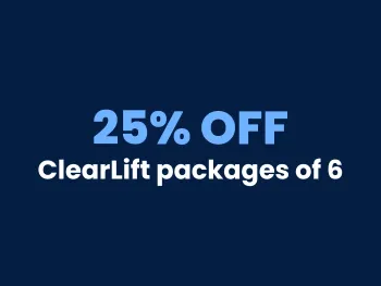 SRS 25% off ClearLift packages of 6