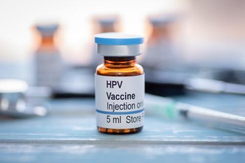 HPV vaccine vial