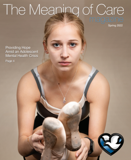 Cover of the Spring 2022 issues of The Meaning of Care Magazine