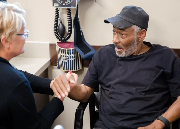 Photo of patient at the Methodist Community Health Clinic