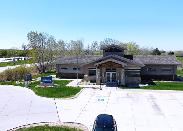 Aerial photo of Methodist Physicians Clinic West Shores in Waterloo, Nebraska