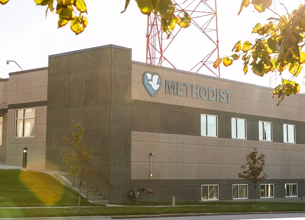Photo of the Methodist Community Health Clinic and Kountze Commons in Omaha, NE.