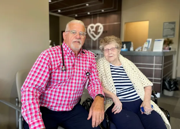 Dr. Lohrberg and Norma Jean Krahmer