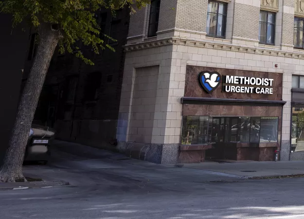 Exterior photo of Methodist Urgent Care in Downtown Omaha, Nebraska