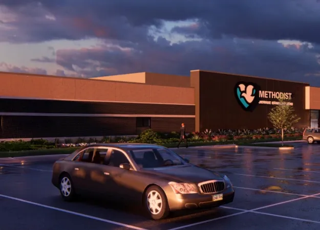 Rendering of Methodist Jennie Edmundson Behavioral Health hospital