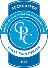Accredited Chest Pain Center badge
