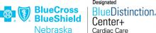 Blue Cross and Blue Shield of Nebraska Blue Distinction Center+ Cardiac Care logo