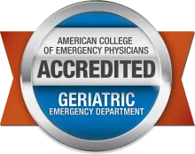 American College of Emergency Physicians - Accredited Geriatric Emergency Department badge