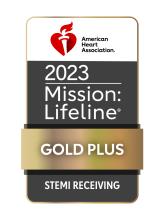 Logo for Mission Lifeline: STEMI Receiving Gold Plus 