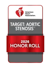 AHA Get with the Guidelines Target: Aortic Stenosis Honor Roll badge