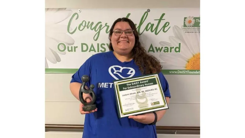 Methodist Hospital’s Joslynn Afrank honored with The DAISY Award