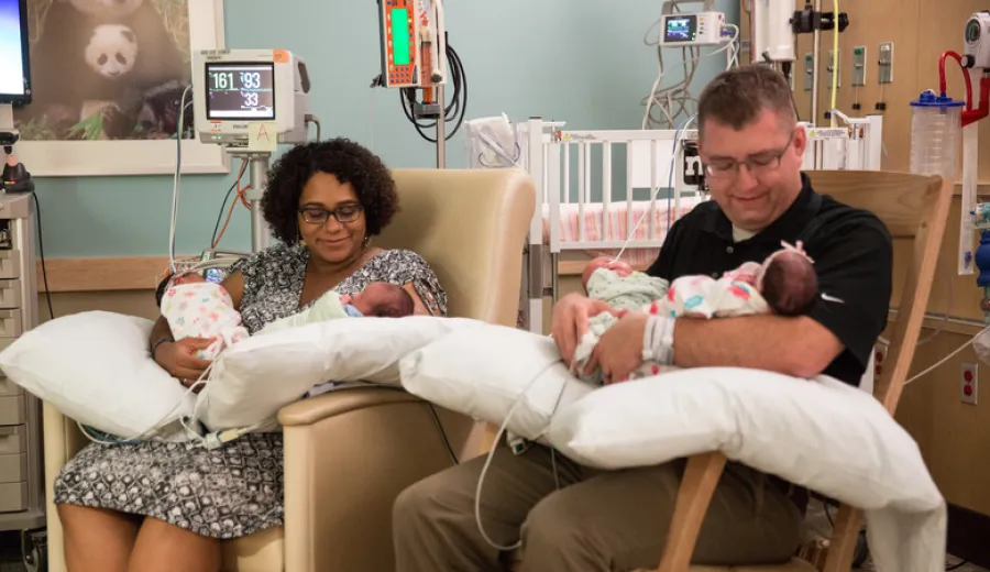 Ezinne Jones, Methodist maternal-fetal medicine patient and mother of quadruplets