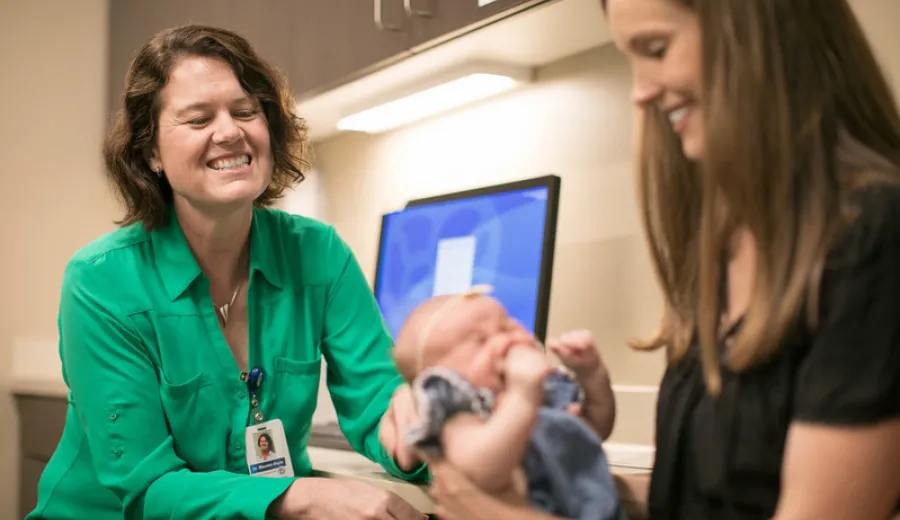 Dr. Boyle and patient